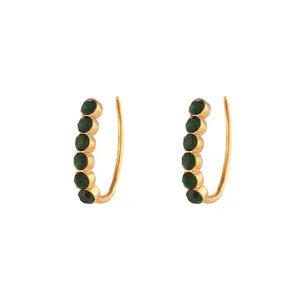 European Emerald Green Earrings