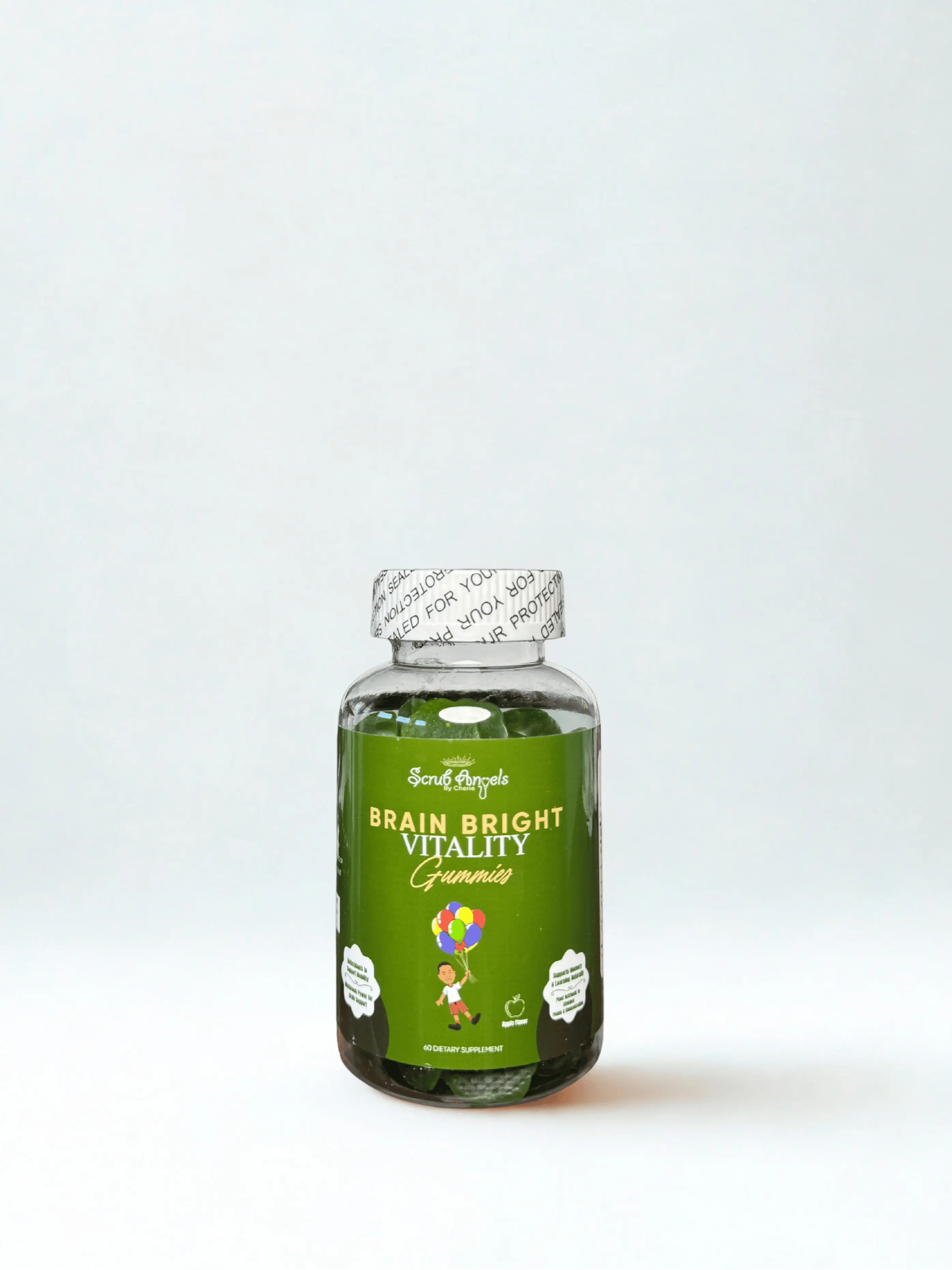 Scrub Angels - Brain Bright Vitality Gummies with Lions Mane and Broccoli Sprout Extract