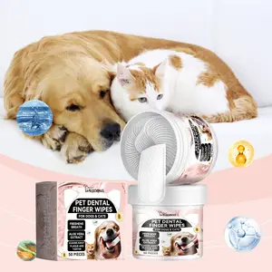 Pet Tooth Cleaning Finger Cot Oral Teeth and Gum Care Tartar Cleaning Pet Tooth Brushing Finger Cot