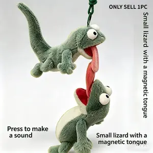 Beaver Lizard Tom Cute Vocal Toy Magnetic Tongue Lizard Abstract Plush Toy Anime Creative Birthday Gift Cute Plush Toys For Kid