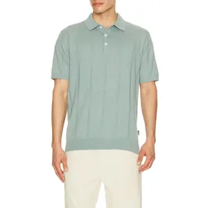 Barbour Wellburn Knitted Polo in Slate