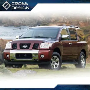 CROSSDESIGN Fit For 05-07 Armada 04-10 Titan Nissan Clear Front Bumper Fog Light & Bulbs