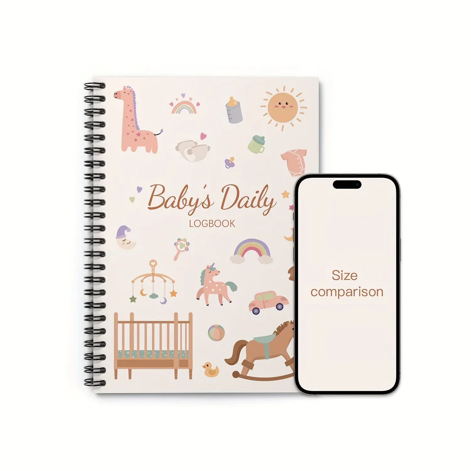 New Mom Gift Journal, Care Plan Tracker, Feeding Diary, Sleep Monitoring, Breastfeeding Log, Diaper Record, Pumping Guide, A5 Size
