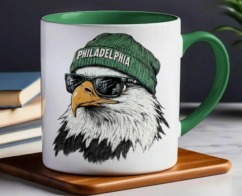 Philadelphia Football Fan Mug, Eagle Game Day Coffee Cup, Sports Lover Gift, 11oz & 15oz Ceramic, Sports Decor Gift, Gift For Fans