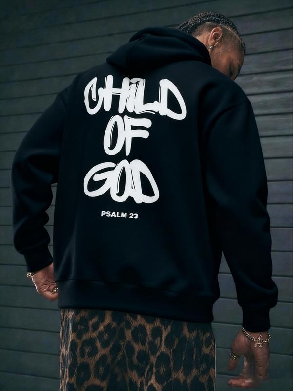 God Son Graphic Hoodie, Soft Comfortable Home Casual Wear, Faith Street Style, Perfect for Relaxing at Home and City Outings