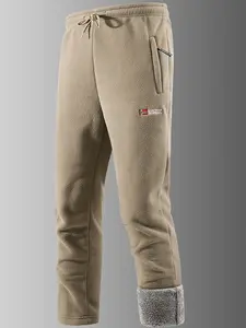 Men's Winter Warm Long Pants,Men's Thermal Hiking Snowpants outdoorfun
