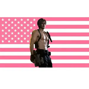 Limited Leon Kennedy Tapestry, Resident Evil Requiem Wall Tapestry, RE9 Requiem Fan Decor, Gamer Room Wall Hanging