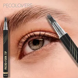 1PC  3D Eyebrow Pen,Four-Tip Liquid Eyebrow Pen,Long-Lasting Wear,Waterproof Brow Pen