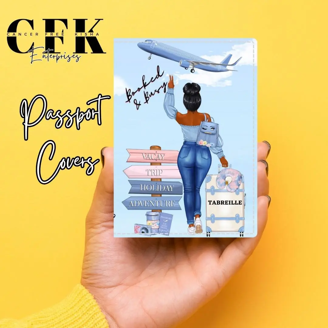 Personalized Passport Cover for Travelers - Customizable PU Leather Passport Holder