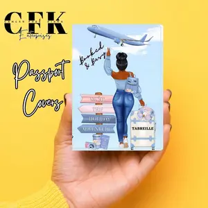 Personalized Passport Cover for Travelers - Customizable PU Leather Passport Holder