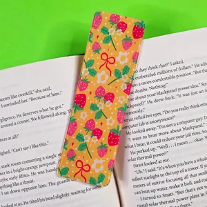 Summertime Strawberries - UV Printed Acrylic Bookmark