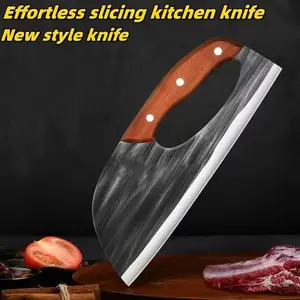Buy 1 Get 1 Free Forged Kitchen Knife Set - Sharp Durable Meat Cleaver Chef Knife, Ergonomic Non-Slip Handle, Precision Cutting Bone Chopper Gift Box