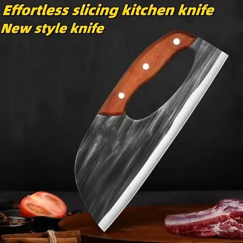 Forged Steel Kitchen Knife Set - Buy 1 Get 1 Free, Sharp Solid Blade, Durable Meatknife, Ergonomic Non-Slip Handle, Precision Bone Chopper, Gift Box Packaging, Kitchen Cooking Tool