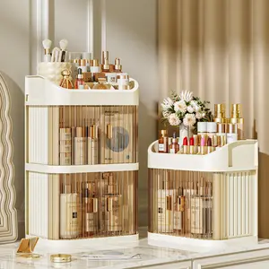 Cosmetic Storage Box, 1 Count Multi-layer Makeup Organizer, Makeup Storage Boxes, Multilayer Storage, Home Organizer for Bedroom, Bathroom, Living Room, Cosmetics Organizer Storage, Beauty Supplies Organizer