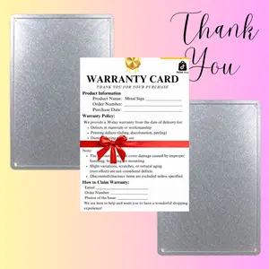 Thank You Gift For Ordering Our Metal Sign For Your Next Purchase Customer Appreciation Vintage Tin Sign 8x12 Inch Rustic Wall Decor Shop Insert Gift