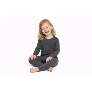 Bamboo Two Piece Pajama Set, Dark Gray