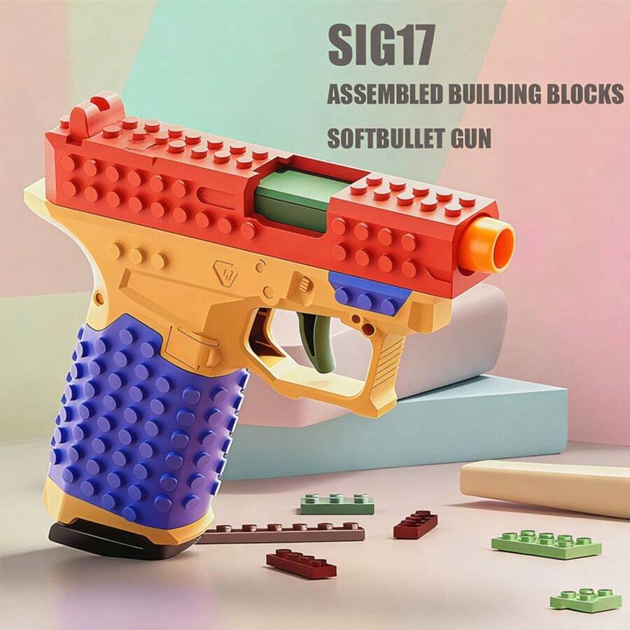 Foam Dart Blaster Toy Pistol Set with 100 Foam Bullets, 12 Shells and 2 Magazines, Outdoor Target Shooting Game Toy