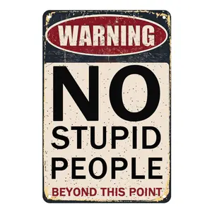 Retro Humorous Game Zone Warning Tin Sign Funny Home Bar Decorative Plaque Perfect Wall Art for Men's Leisure Space