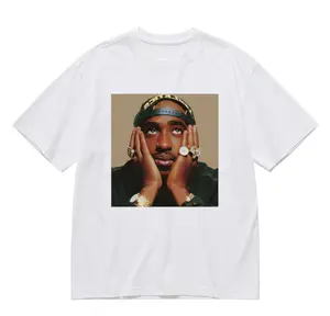 24h Fast Shipping Women's Tshirt - , Tupac 2Pac Vintage 90s Hip Hop Rapper Graphic, Unisex Cotton Streetwear, Classic Rap Legend Casual Top, Womenswear Daily Retro Outfit