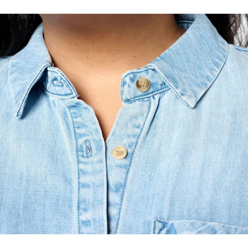 Driftwood Jeans Scottie Long Sleeve Tencel Dress - Bouquet