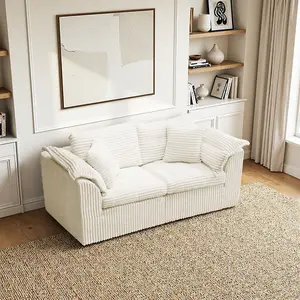 Modular Corduroy CloudSofa - Modern Sectional Couch Futon, Flexible Splicing, Soft Comfortable, Ideal for Families & Apartments pet friendly furniture extra-wide seat Oversized Plush Chaise Lounge Sofa shape cloud
