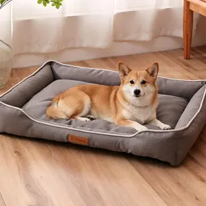 Comfortable Orthopedic Dog Bed, Waterproof 600D Oxford Fabric, Bite-Resistant All-Season Pet Bed, Washable, Suitable for Small to Large Dogs