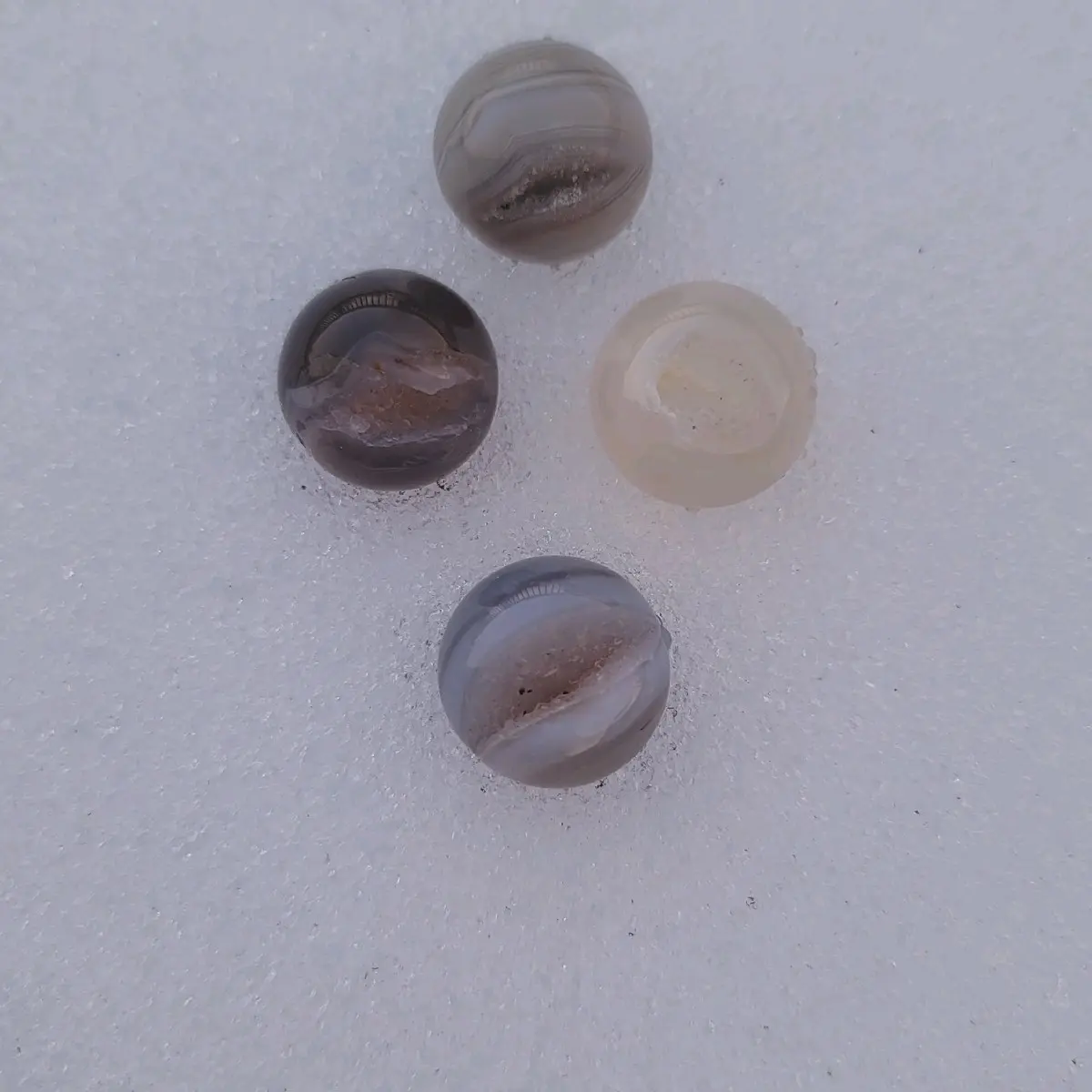 Mini Druzy Agate Spheres.