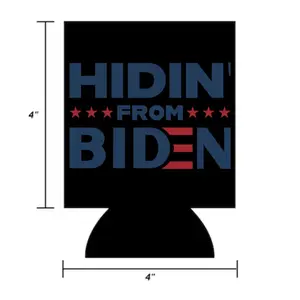 Hidin From Biden Trump Koozie Drinkware