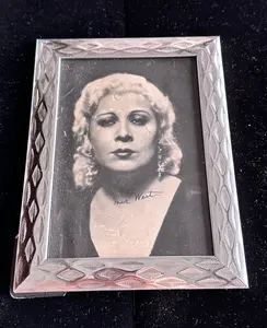 HOLLYWOOD PICTURES™:  Mae West Signed Framed Picture