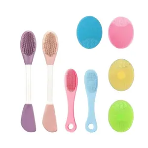 8 Piece Silicone Face Scrubber Set – Gentle Facial Cleansing Brushes & Pore Exfoliators for Deep Cleansing, Travel-Friendly Design Comfort Skincare