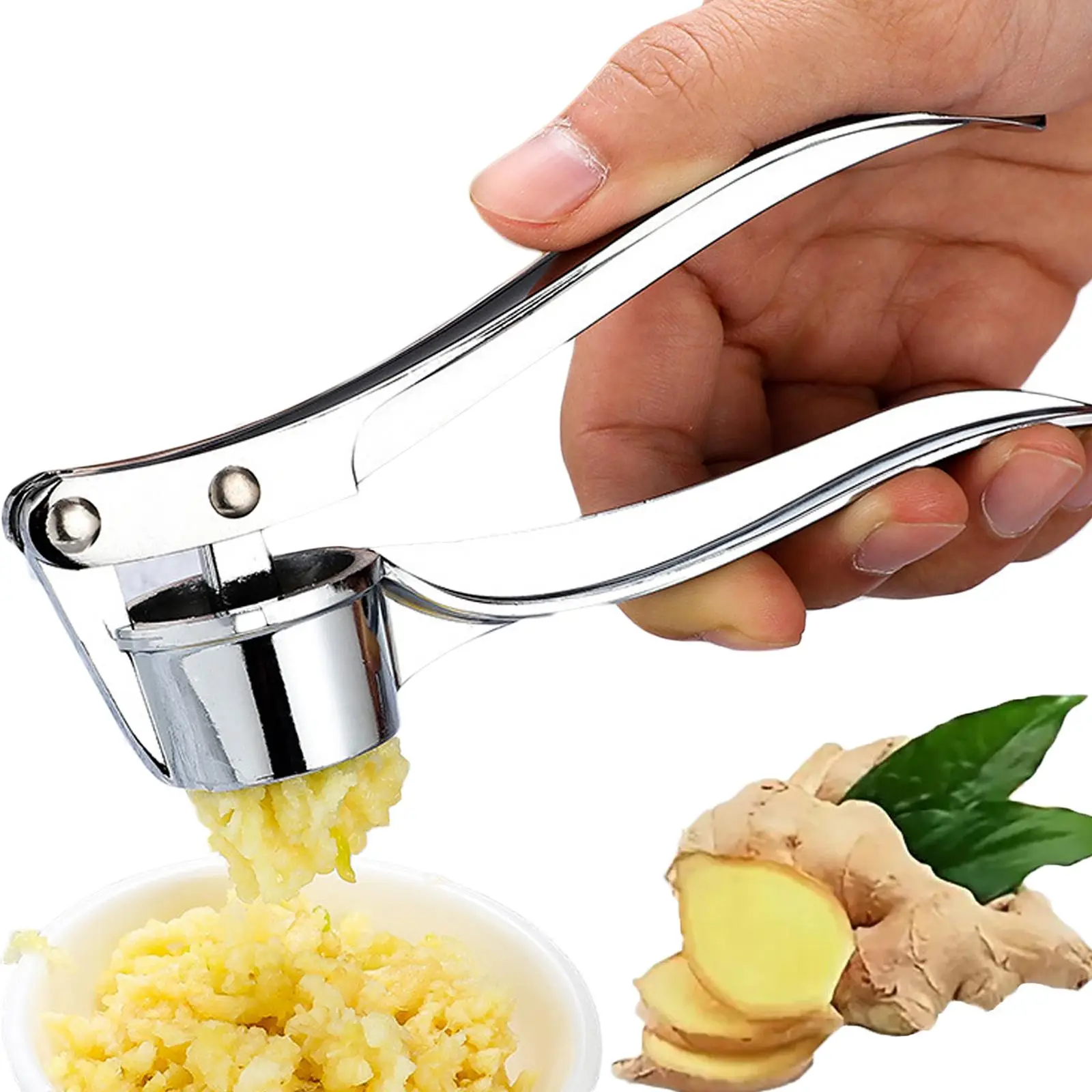 Garlic Press, Manual Simple Garlic Mincer, Professional Garlic Masher for Home Kitchen, Kitchen Accessories
