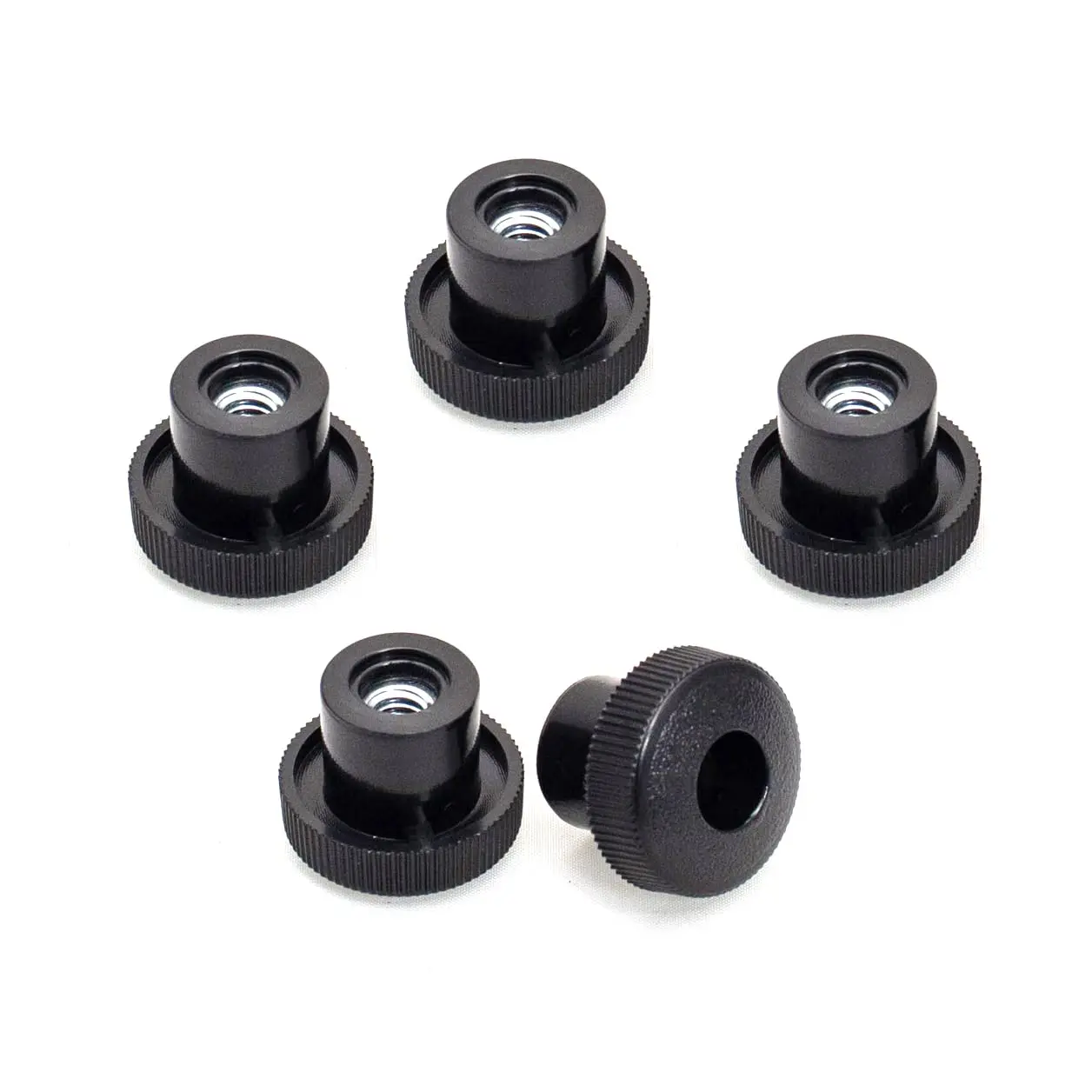 5 Pack 5/16"-18 Round Knobs  Threaded Clamping For T Track & Table Accessories Featherboard Woodworking Jigs On Miter Router Drill Press (qnb3005)