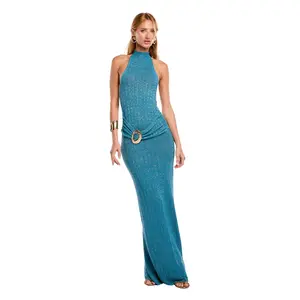 Ceci Teal Dress