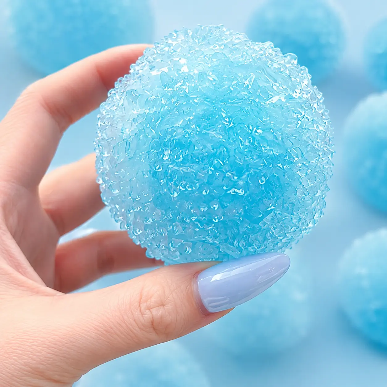 Chiboki Crunchy Slushy Squishy - Petroleum Jelly Filled, Moldable Non-Rebound Decompression Squeeze Stress Ball, ASMR Crunch Office Desk Decor, Adult Gift Item (Party Bag Gift Supply), Squeeze Stress Balls