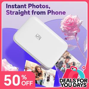 HPRT MT53 Mini Photo Printer, 2x3" Self-Adhesive Instant Color Photos, Wireless Bluetooth Sticker Printer for iPhone & Android#SummerWins #DealsForYouDays