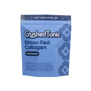 Grass Fed Hydrolyzed Bovine Collagen - Crushed Tonic - Flavorless - Maximum Bioavailability Bovine Collagen - for Skin, Hair & Health - Gluten Free GMO Free Skin Care Hair & Nail Care Healthcare Supplement Fitness Edible Dietary Beauty Protein