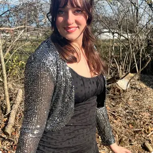 Silver/Black Holiday Spark Shrug Cardigan