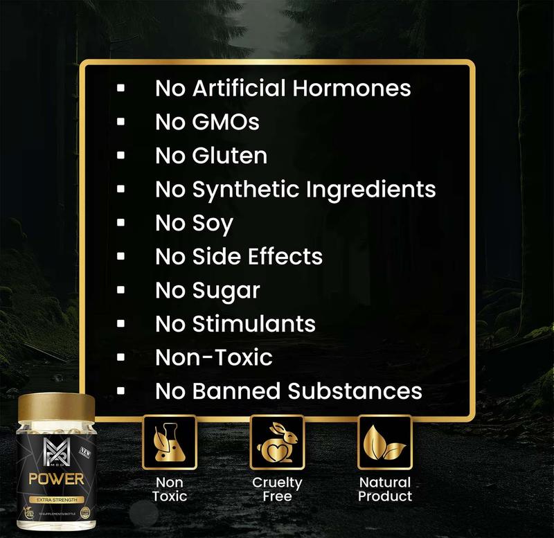 MxPower BT - Weekly Herbal Energy Supplement for Daily Energy & Alertness - Made in USA - Non-Toxic, Gluten-Free, No Sugar, Extra Strength Capsules - Healthcare