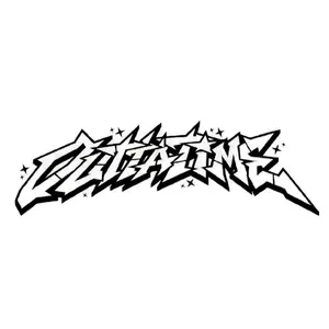 OUTTATIME Car Crew Banner - WHITE Graffiti Style Banner for Vehicle Decoration 12inx36in Vinyl Waterproof Decals