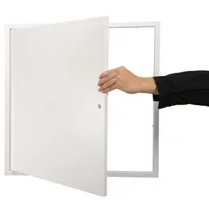 【Summervibes】VEVOR Access Panel for Drywall & Ceiling, 24 x 24 Inch Plumbing Access Panels, Reinforced Access Door, Heavy-Duty Steel Wall Hole Cover, Easy Install Removable Hinged Panel for Wiring & Cables, Silver
