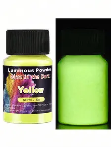 Glow-In-The-Dark Crystal Resin Glitter Powder, Long-Lasting High Brightness, Safe Usage, 13 Colors Water Oil Soluble Fluorescent Paint for DIY Crafts Jewelry Making Accessories, Art Supplies