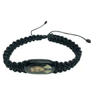 Jesus Malverde Knotted Rope Bracelet