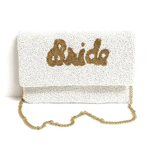 Small Bride Beaded Clutch Purse