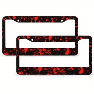 Metal Aluminum Auto Car Accessories Decoration License Plate Frame US Vehicles for Women Men Gift