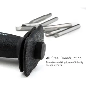 Tools Impact Driver Set, Manual Reversible, for Brake Caliper Screws, 1/2" Drive, Screwdriver