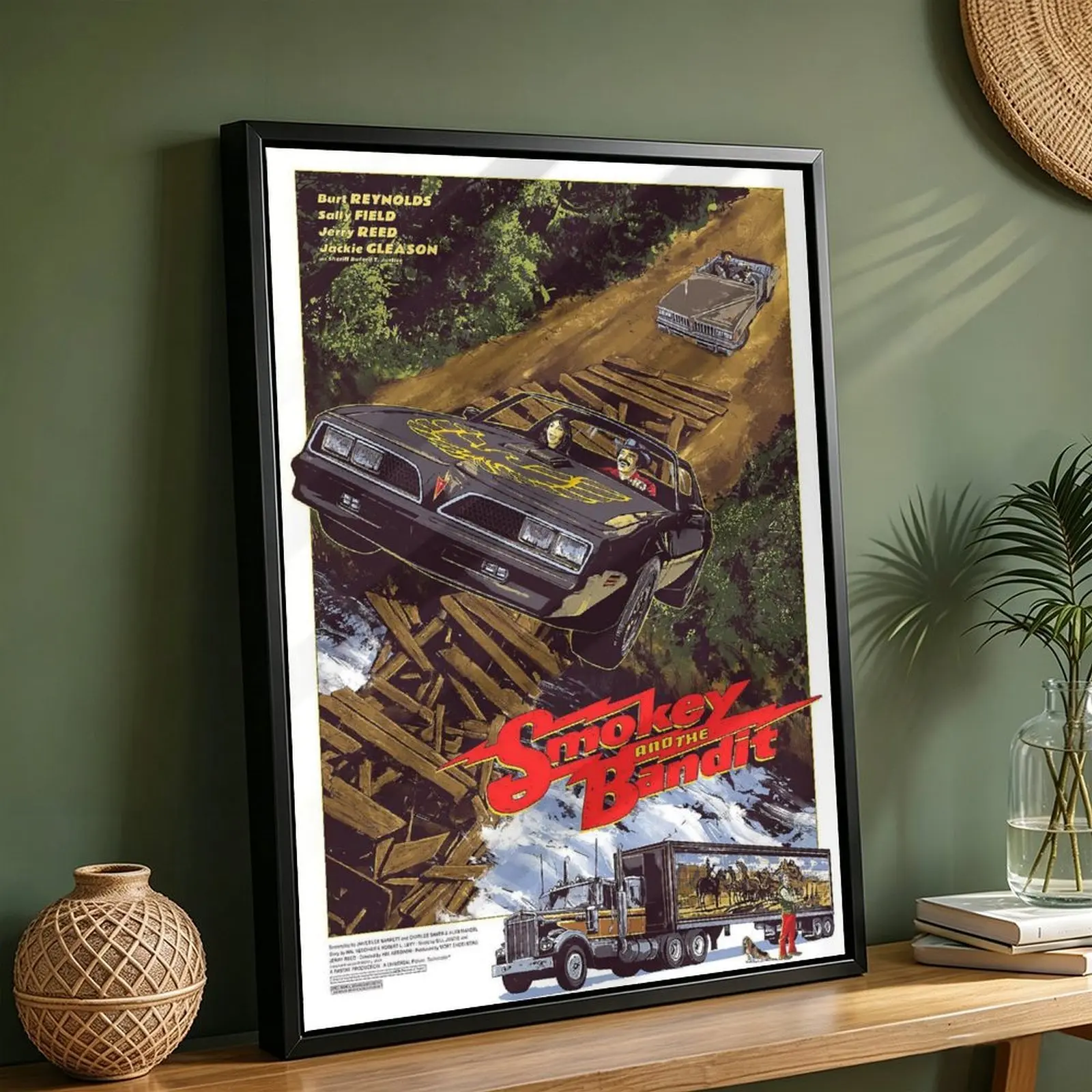 Smokey And The Bandit Classic Movie Poster, Film Fan Collectibles, Vintage Movie Poster, Home Decor,Wall Art, Poster Gift