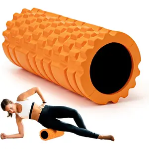 Foam Roller High Density 13" Patented Exercise Roller for Deep Tissue Muscle Massage, Muscle Massage and Myofascial Trigger Point Release, Relieves Muscle Pain, Improves Mobility (Orange)