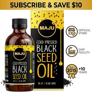MAJU Black Seed Oil (8oz) - Herbal Joint Support, Immune Boosting & Digestion Support, Body, Consumable, Body Massage & More Cosmetic Comfort