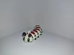 Articulated Carla the Worm Desk Buddy Figure, Smooth Lightweight Home Decor Statue, Ideal Gift Set for Home Supplies Enthusiasts, Figures