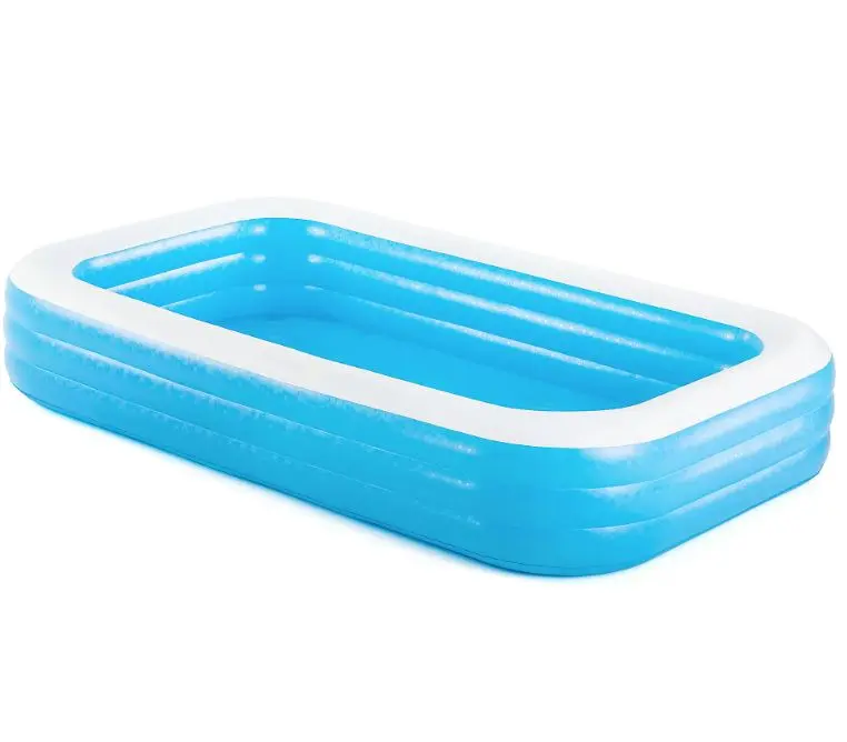 Simming Pools - Rectangular Inflatable Family Pool, Blue - NEW